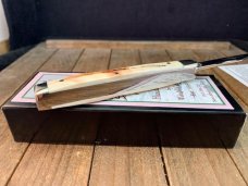 Wendell Carson Fighting Bull Doctor’s Knife Warthog Ivory 