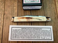 Wendell Carson Fighting Bull Doctor’s Knife Warthog Ivory 