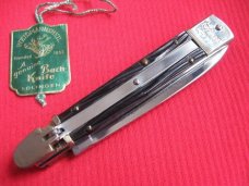 Vintage German WEIDMANNSHEIL Worm Grove Bone Leverlock Switchblade Knife