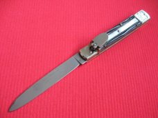 Vintage German WEIDMANNSHEIL Worm Grove Bone Leverlock Switchblade Knife