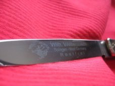 Vintage German WEIDMANNSHEIL Worm Grove Bone Leverlock Switchblade Knife