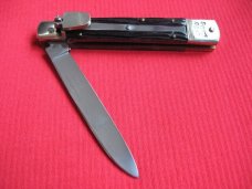 Vintage German WEIDMANNSHEIL Worm Grove Bone Leverlock Switchblade Knife
