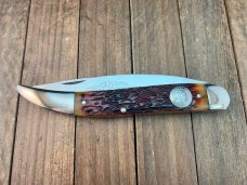 A.G. Russell Texas Toothpick Texas Ranger Commemorative European Red Deer Jigged Bone