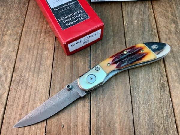 Queen Ranger Design by Justin Gingrich First and Only Damascus Blade Knife Queen Made 1 of 125