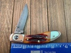 Queen Ranger Design by Justin Gingrich First and Only Damascus Blade Knife Queen Made 1 of 125