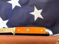 Colonel Coon 6 & 1/4" Fixed Blade Knife w/ Nice Bone Handles +Original Sheath & Box -One of 200