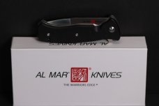 AL MAR S.E.R.E. 2020  BLACK G10 HANDLE PLAIN 3" BLADE AMK2200