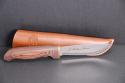  Marttiini Skinner. 9" overall. 4 1/4" stainless blade. Stained birch handles. 167012C