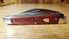 Great Eastern Cutlery Bloodwood Splitback Whittler 380321 New Mint W/Tube & Wax Paper 3 7/8" closed.