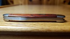 Great Eastern Cutlery Bloodwood Splitback Whittler 380321 New Mint W/Tube & Wax Paper 3 7/8" closed.