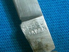 VINTAGE GESCO JAPAN 2 BLADE FOLDING JACK PEN POCKET KNIFE KNIVES OLD