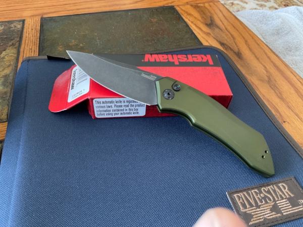 Kershaw Launch 1 - Olive Green Aluminum. Brand New