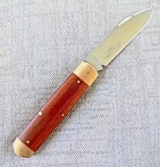 K'roo Equal End Spear..Rwl34...3.75" closed..Tufnol Scales..Special Tree Frog Shield..filework..New 