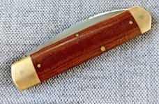 K'roo Equal End Spear..Rwl34...3.75" closed..Tufnol Scales..Special Tree Frog Shield..filework..New 