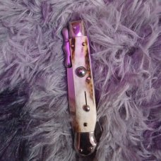 CRAZY GOOD PRICE  Italian 7 1/4" 18cm Swing Guard "Medici" w/ Stag & Dagger Blade