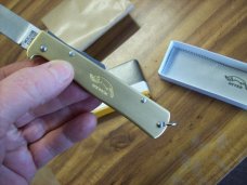 Otter Mercator Solingen Germany Handmade Solid Brass W/Clip UNUSED NIB