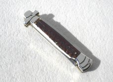 NEW A.G.A. CAMPOLIN 9" MALTESE GENUINE STAG MODIFIED BAYONET BLADE NICKEL SILVER BOLSTERS - W/POUCH