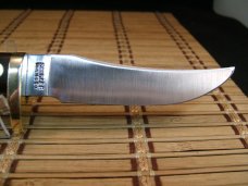 SCHRADE OLD TIMER 160 OT USA MADE NICE OLDER HIGH CARBON STEEL FIXED BLADE HUNTING KNIFE & SHEATH