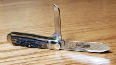Great Eastern Cutlery Genuine Sambar Stag 2 Blade Jack Knife 062219 New/Mint with Tube and Wax Paper
