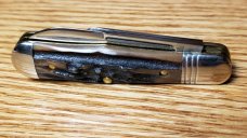 Great Eastern Cutlery Genuine Sambar Stag 2 Blade Jack Knife 062219 New/Mint with Tube and Wax Paper