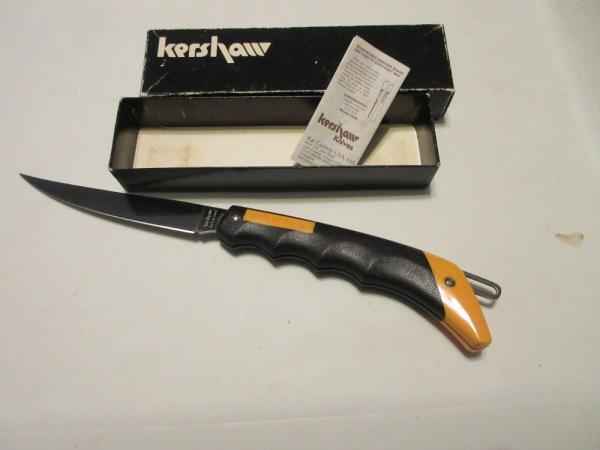 KERSHAW JAPAN FOLDING ANGLER NEW IN RAGGED BOX KERSHAW JAPAN FOLDING ANGLER NEW IN RAGGED BOX