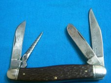 VINTAGE CAMILLUS POWR KRAFT USA 4 BLADE STOCKMAN FOLDING POCKET KNIFE KNIVES OLD