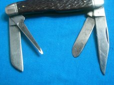 VINTAGE CAMILLUS POWR KRAFT USA 4 BLADE STOCKMAN FOLDING POCKET KNIFE KNIVES OLD