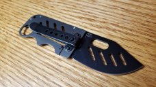 Boker Stowaway Lockback Hidden Credit Card Knife with Clip and 440 Stainless Steel 