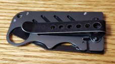 Boker Stowaway Lockback Hidden Credit Card Knife with Clip and 440 Stainless Steel 