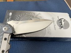 Viper Ten Silver Twill/G10 Handles-N690Co Satin Drop Point.