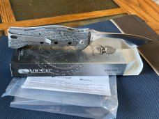 Viper Ten Silver Twill/G10 Handles-N690Co Satin Drop Point.