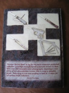 Switchblade Knife Book " FOREIGN SPRING STEEL Collectors Guide Vol.1 "