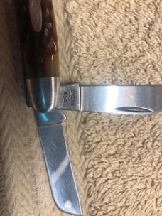 Case XX PRETTY BONE KNIFE USA 6347 HP STOCKMAN 5-DOT 1985 # 23-K-20