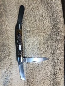 Case XX PRETTY BONE KNIFE USA 6347 HP STOCKMAN 5-DOT 1985 # 23-K-20