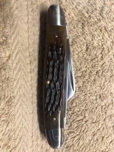 Case XX PRETTY BONE KNIFE USA 6347 HP STOCKMAN 5-DOT 1985 # 23-K-20