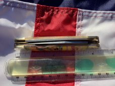 Vintage Camillus 2 Blade Large Cigar Knife w Riders of the Silver Screen Handles -Little Beaver -NOS