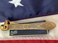 Vintage J A Henckels Cigar V Cutter Tool with SUPER ORNATE Handles -Hard to come by...