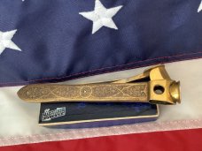 Vintage J A Henckels Cigar V Cutter Tool with SUPER ORNATE Handles -Hard to come by...