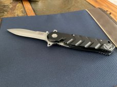 BOKER -2200 ESCRIMA FOLDING DAGGER, LINER LOCK, 4'' PLAIN BLADE.