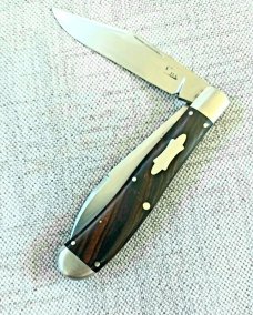 K'roo Custom Desert Ironwood Wharnie Slimline Trapper.4"..slip/coa..rwl34...ea blade pulls diff side