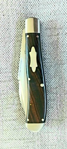 K'roo Custom Desert Ironwood Wharnie Slimline Trapper.4"..slip/coa..rwl34...ea blade pulls diff side