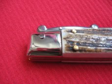 Italian Limited Edition Manual Open Swing Guard Stiletto Knife - A.G.A CAMPOLIN Italy