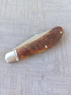 Bobby Toole Vintage Rag Micarta Lanny...Cpm154...3 15/16" closed..New...pouch and coa.
