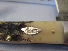 Case XX 2023 Damascus Seahorse Whittler Vintage Bone Pattern # V6355WH DAM 