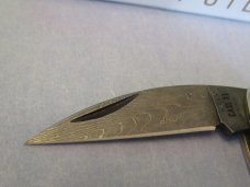 Case XX 2023 Damascus Seahorse Whittler Vintage Bone Pattern # V6355WH DAM 