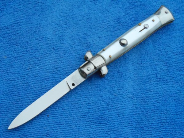 NOS 8" Vintage 70's Italian Stiletto Pearl handles