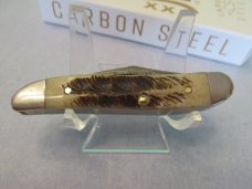 Case XX 2023 Damascus Peanut Vintage Bone Pattern #V6220 DAM 