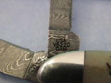 Case XX 2023 Damascus Peanut Vintage Bone Pattern #V6220 DAM 