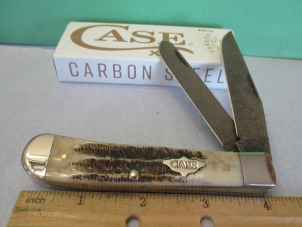 Case XX 2023 Damascus Vintage Bone Trapper Pattern #V6254 DAM 