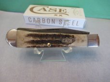 Case XX 2023 Damascus Vintage Bone Trapper Pattern #V6254 DAM 